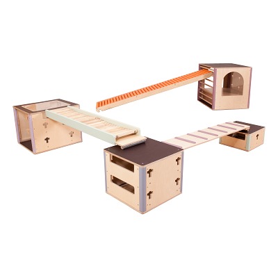 Cube Sports Bewegungslandschaft U3 Set III, Mit Rollenrutschbahn