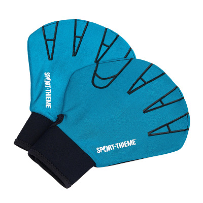 Sport-Thieme Aqua-Fitness-Handschuhe, S, 23,5x16,5 cm, Türkis
