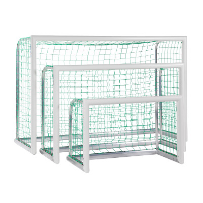 Thumbnail - Sport-Thieme Mini-Fußballtor "Professional Kompakt", Weiß-Pulverbeschichtet, Inkl. Netz, grün (MW 10 cm), 1,20x0,80 m