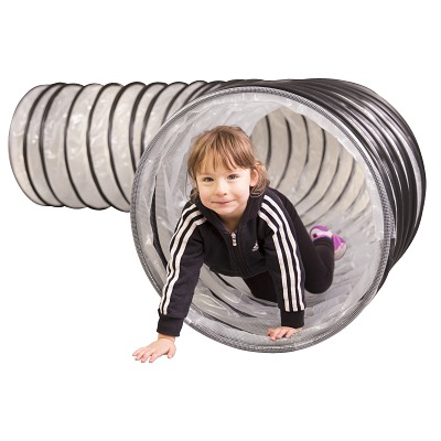 Spiral-Kriechtunnel Flex, Transparent, 4 m