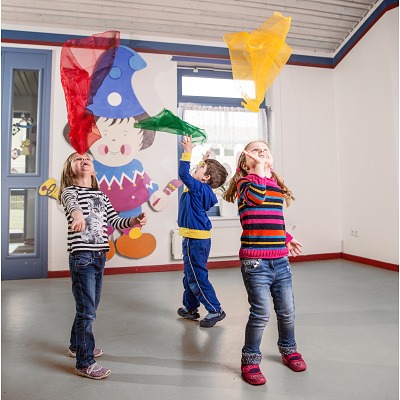 Thumbnail - Sport-Thieme Jongliertücher-Set "Nylon", 45x45 cm