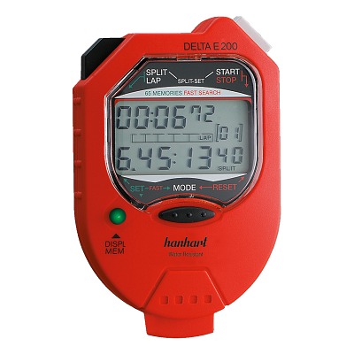 Hanhart Stoppuhr Delta E 200, Rot