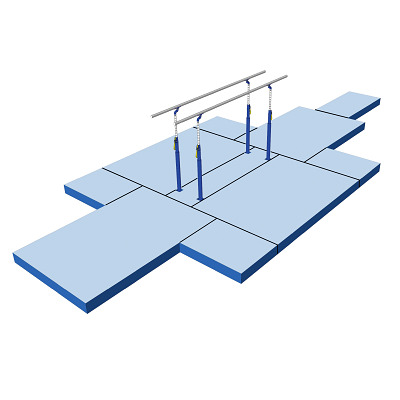 Bänfer Fallschutz-Mattensatz für Turnbarren 