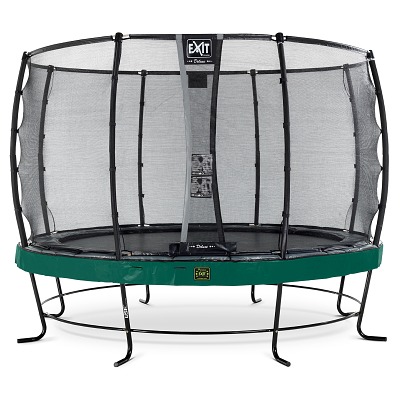 Exit Trampolin Elegant Premium Rund mit Sicherheitsnetz, ø 366 cm , Grün