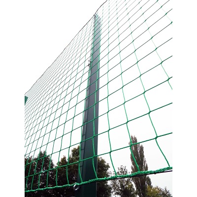 Thumbnail - Ballfangnetzanlage mit Doppelstabmatte, 25 m, 25x4 m, Moosgrün