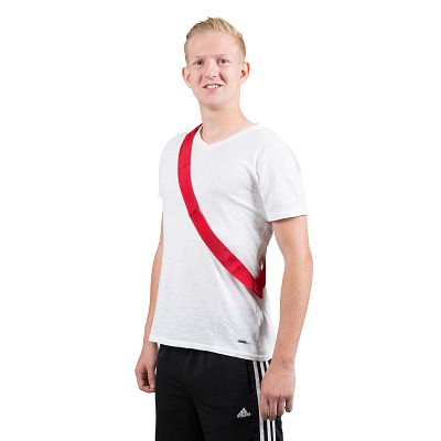 Sport-Thieme Mannschaftsband, Rot, Erwachsene, L: 65 (130) cm