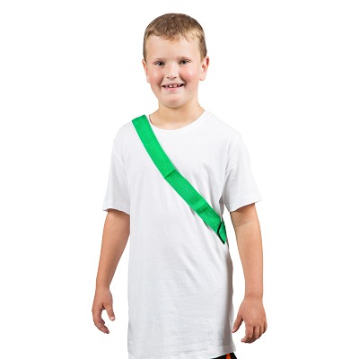 Sport-Thieme Mannschaftsband mit Klettverschluss, Grün, Kinder, L: 55 (110) cm