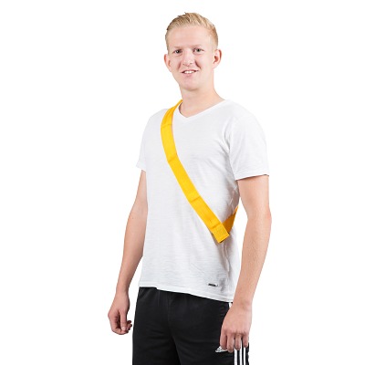 Sport-Thieme Mannschaftsband mit Klettverschluss, Gelb, Erwachsene, L: 65 (130) cm