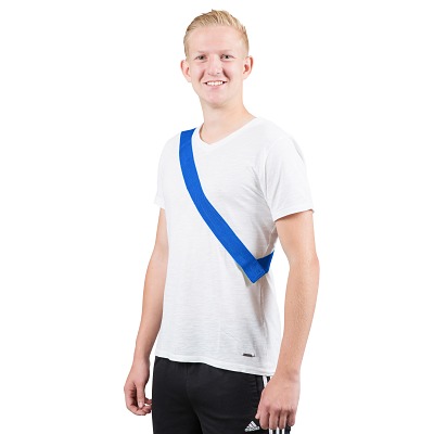Sport-Thieme Mannschaftsband mit Klettverschluss, Blau, Erwachsene, L: 65 (130) cm