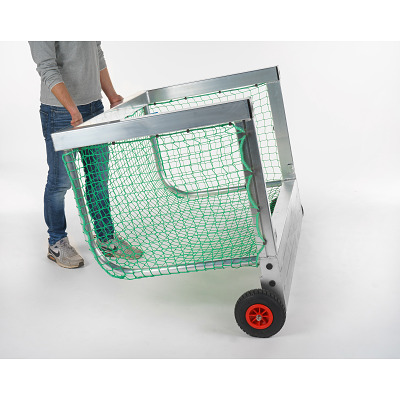 Thumbnail - Sport-Thieme Mini-Fußballtor selbstsichernd, Inkl. Netz, grün (MW 10 cm), 1,20x0,80 m, Tortiefe 1,05 m