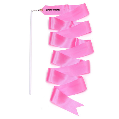 Sport-Thieme Gymnastikband mit Stab, 2 m, Pink