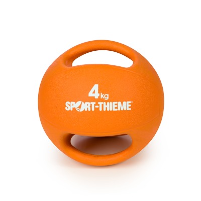 Sport-Thieme Medizinball "Dual Grip", 4 kg, Orange