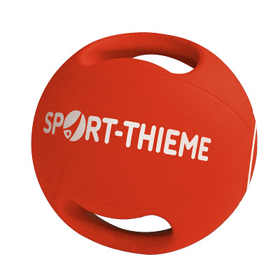 Sport-Thieme Medizinball "Dual Grip", 5 kg, Rot