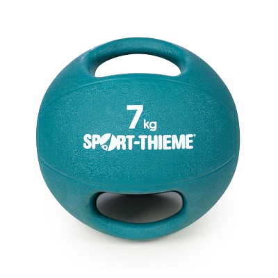 Sport-Thieme Medizinball "Dual Grip", 7 kg, Hellblau