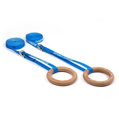 Sport-Thieme Turnringe-Set "Indoor", Blau, Kinder