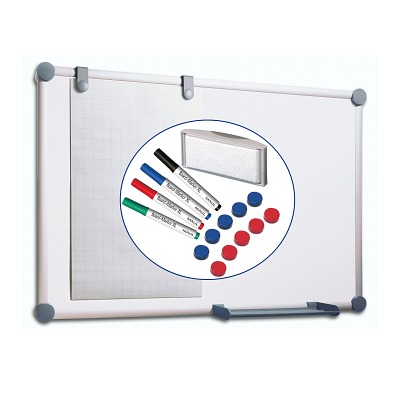 MAUL Whiteboard MAULpro 2000 6309584 90x120cm grau