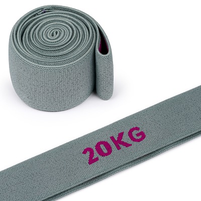 Sport-Thieme Elastisches Textil Powerband Ring, 20 kg, Grau-Lila