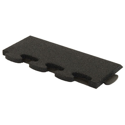 Gum-Tech Sportboden "Puzzle 3D Gymallrounder", Randstück schräg, 30 mm