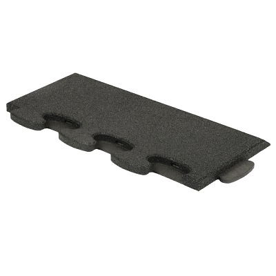 Gum-Tech Sportboden "Puzzle 3D Gymallrounder", Randstück schräg, 22 mm