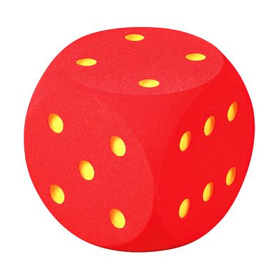 Volley Schaumstoffwürfel, Rot, 30 cm