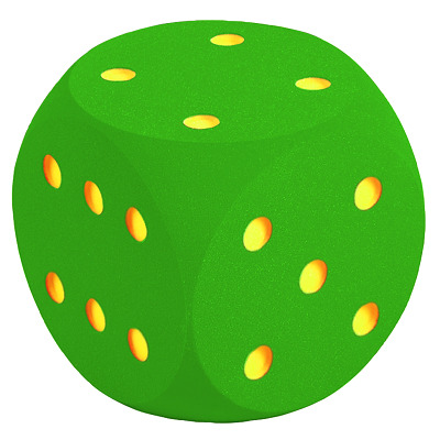 Volley Schaumstoffwürfel, Grün, 50 cm