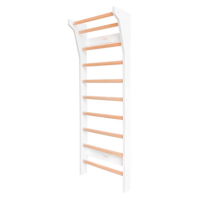 Fitwood Sprossenwand "Taimi Mini", Weiß mit Holzsprossen