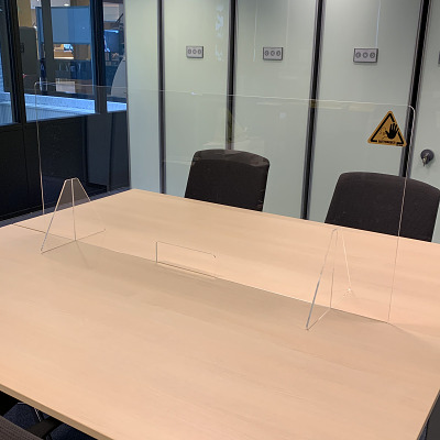 Jalema Transparente Thekenscheibe mit Durchreiche