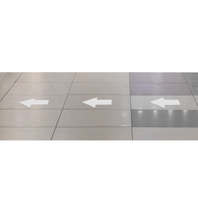 Tarifold Bodenmarkierung Aufkleber, Weiß, Pfeil, 200x10 mm