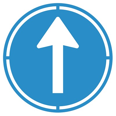 Tarifold Set Markierungsschablonen, Diese Richtung