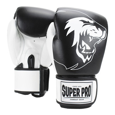 Thumbnail - Super Pro Boxhandschuhe "Undisputed", Größe S, Schwarz-Weiß