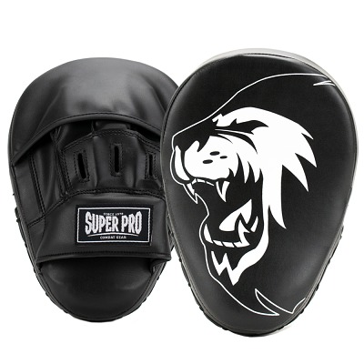 Super Pro Boxpratzen "Curved", Schwarz-Weiß