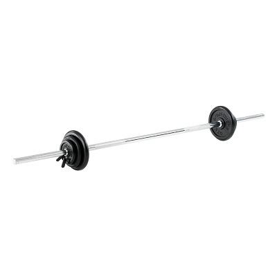 Sport-Thieme Langhantel-Set 50 kg oder 75 kg, Gummiert, 75 kg