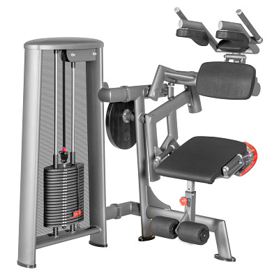 Sport-Thieme Abdominal Trainer "OV", Mit schwarzer Lochblechverkleidung