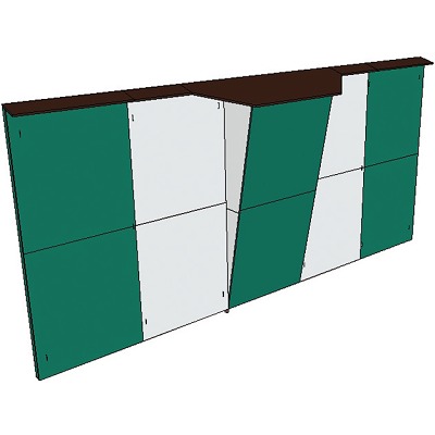 OnTop Boulderwand-Bausatz Outdoor Sport, Höhe 2,98 m, 620 cm, Mit Überhang