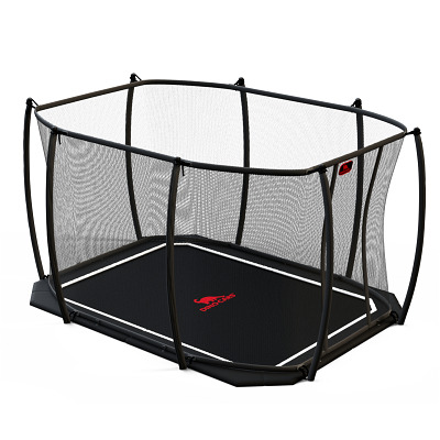 Dino Cars Trampolin Flat Level inkl. Sicherheitsnetz, 340x240 cm