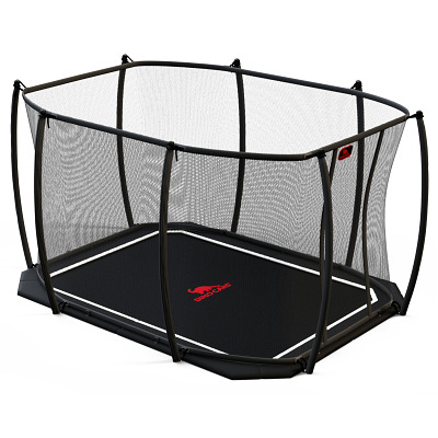 Dino Cars Trampolin Flat Level inkl. Sicherheitsnetz, 380x255 cm