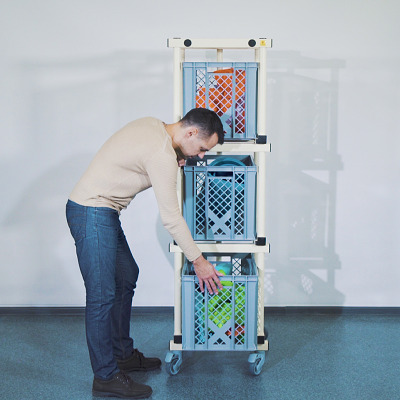 Thumbnail - Sport-Thieme Regalwagen für Schwimmbad-Equipment "Mini" by Vendiplas, Grau