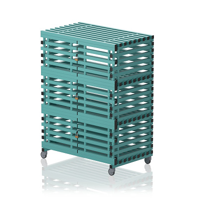 Sport-Thieme Regalwagen "XXL" by Vendiplas, Aqua, Groß, ohne Aufsatz