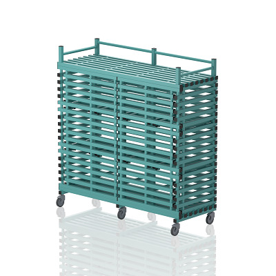 Sport-Thieme Regalwagen "12 Fächer" by Vendiplas, Aqua