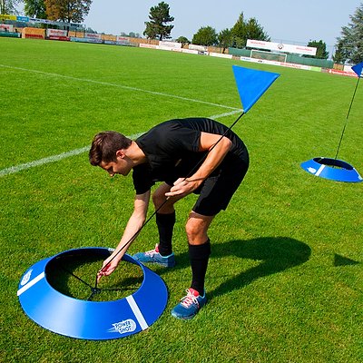 Fußballgolf-Ziel...