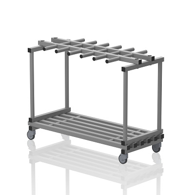 Sport-Thieme Regalwagen "Kombi flach" by Vendiplas, Grau