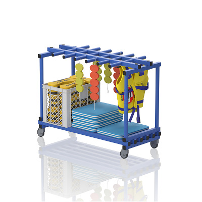 Sport-Thieme Regalwagen "Kombi flach" by Vendiplas, Blau