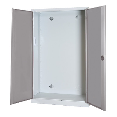 C+P Modul-Sportgeräteschrank mit Vollblech-Flügeltüren, HxBxT 195x120x50 cm, Klinkengriff, Gleichschließung