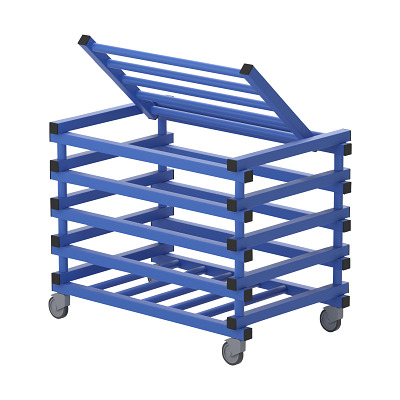 Sport-Thieme Transportwagen by Vendiplas, Blau, Für Großteile mit Deckel
