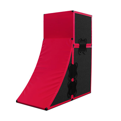 Sport-Thieme Parkour Wall "Pro", Rot-Schwarz, Klein
