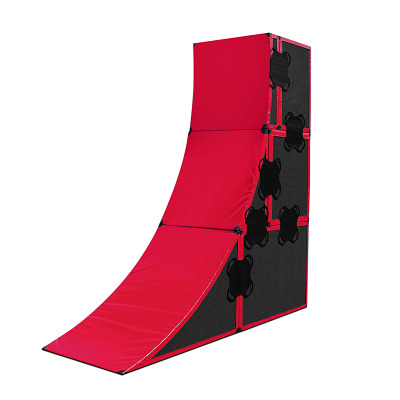 Sport-Thieme Parkour Wall "Pro", Rot-Schwarz, Groß