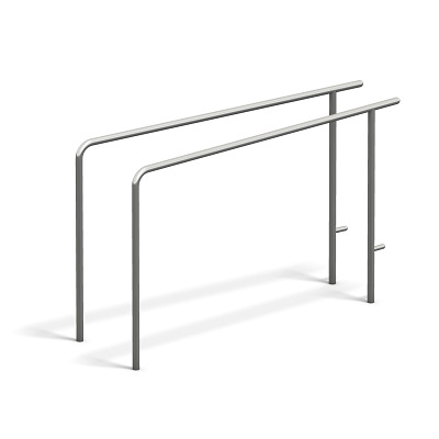 Playparc Outdoor-Fitnessgerät 4FCICRLE "Dips-Barren", 2-fach