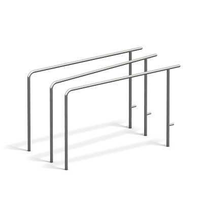 Playparc Outdoor-Fitnessgerät 4FCICRLE "Dips-Barren", 3-fach
