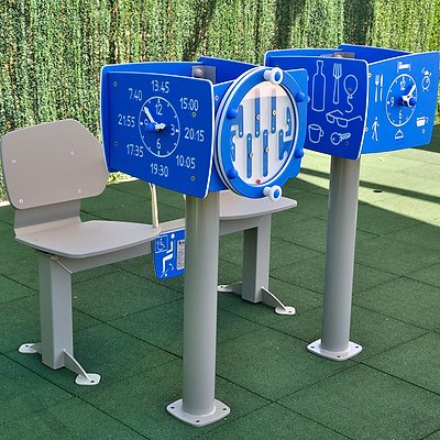 Thumbnail - Agapito Outdoor-Fitnessgerät "Sitzbank Mentalcube"