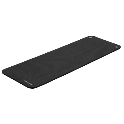 Sport-Thieme Gymnastikmatte "Club 1.5", Schwarz, Mit Ösen